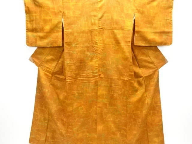 JAPANESE KIMONO / TSUMUGI / WOVEN ABSTRACT